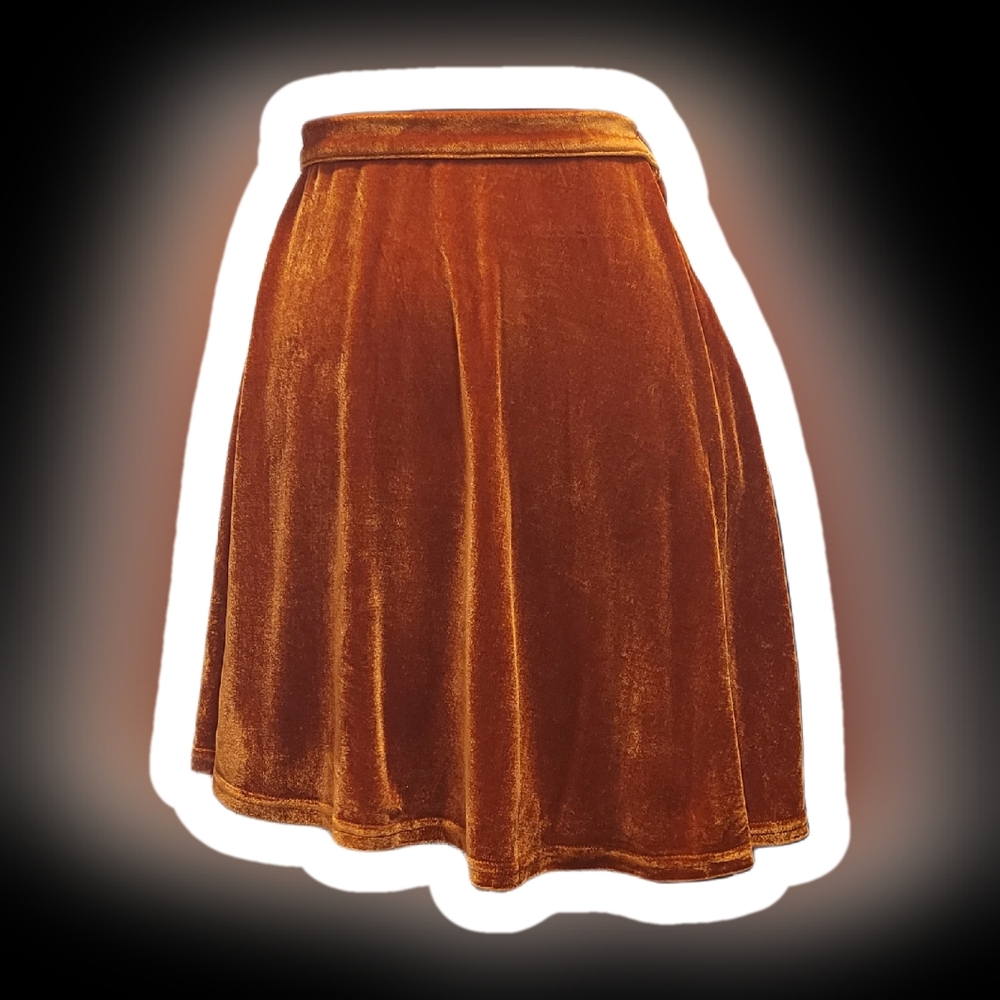 Real History Repeating Velvet Mini Skirt - Picture 2 of 8